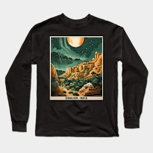 Gwalior India Vintage Tourism Travel Long Sleeve T-Shirt